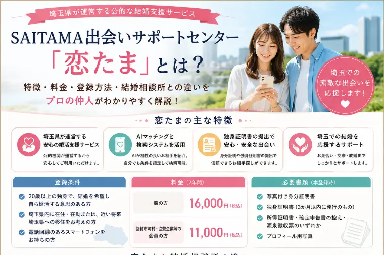 SAITAMA出会いサポートセンター「恋たま」とは？
