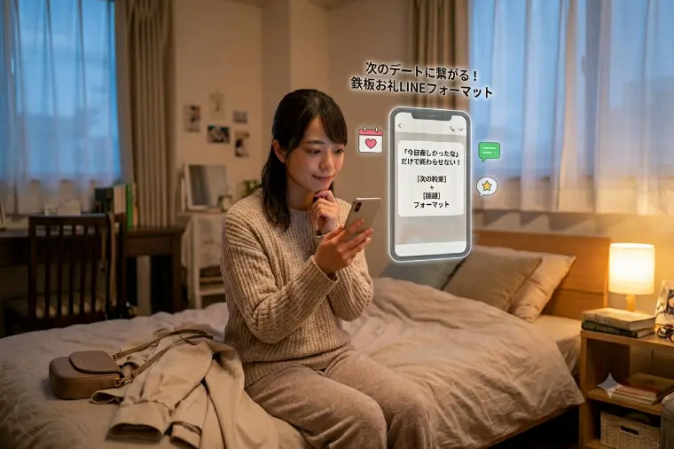 次のデートに繋がるお礼LINEフォーマット