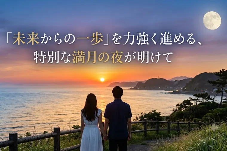 「未来からの一歩」を力強く進める、特別な満月の夜が明けて