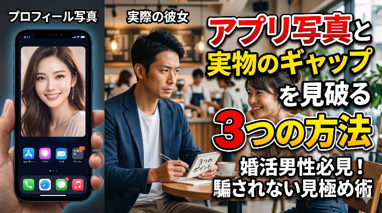 アプリ写真と実物のギャップを見破る３つの方法 