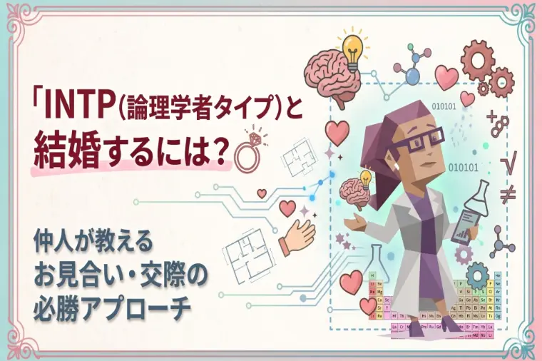 脈なしと誤解してない？INTP（論理学者）の婚活攻略法