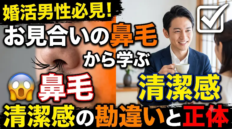 お見合いの鼻毛から学ぶ清潔感の勘違いと正体