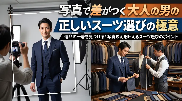 写真で差がつく大人の男の正しいスーツ選びの極意