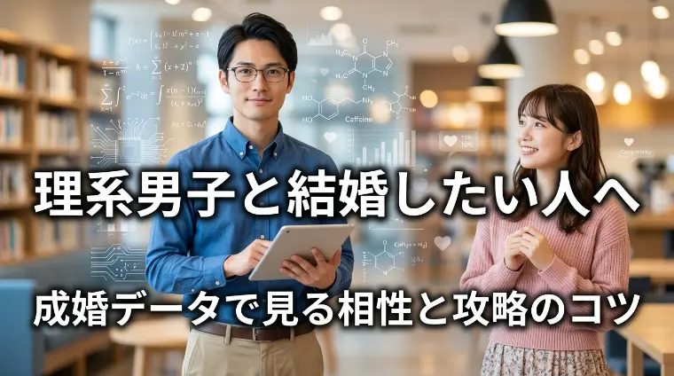 理系男子と結婚したい人へ｜成婚データで見る相性と攻略のコ