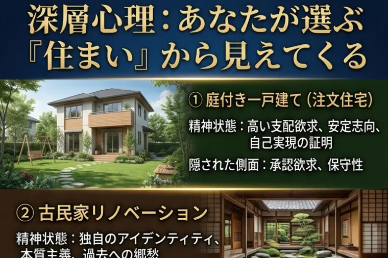 【深層心理がわかる】どんな家がほしい？