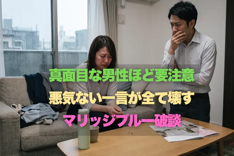 真面目男性ほど要注意！一言が全てを壊すマリッジブルー破談