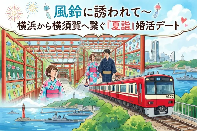 風鈴に誘われて～ 横浜から横須賀へ繋ぐ『夏詣』婚活デート