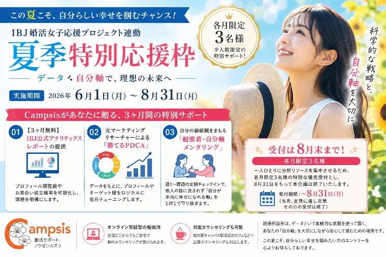 【8/31まで】IBJ夏季特別応援枠、実施中