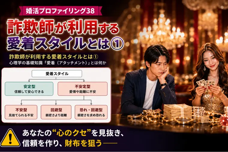 詐欺師が利用する愛着スタイルとは①