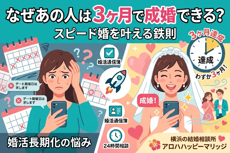 なぜあの人は3ヶ月で成婚できる？スピード婚を叶える鉄則