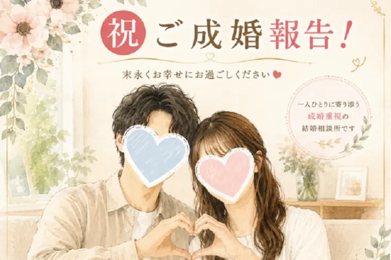 【プロポーズ報告】37歳男性と34歳女性がご成婚