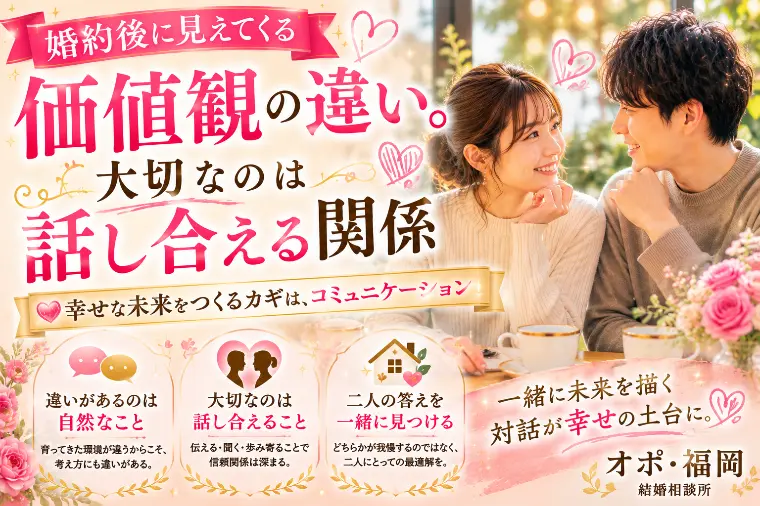 婚約後に見えてくる価値観の違い。大切なのは話し合える関係