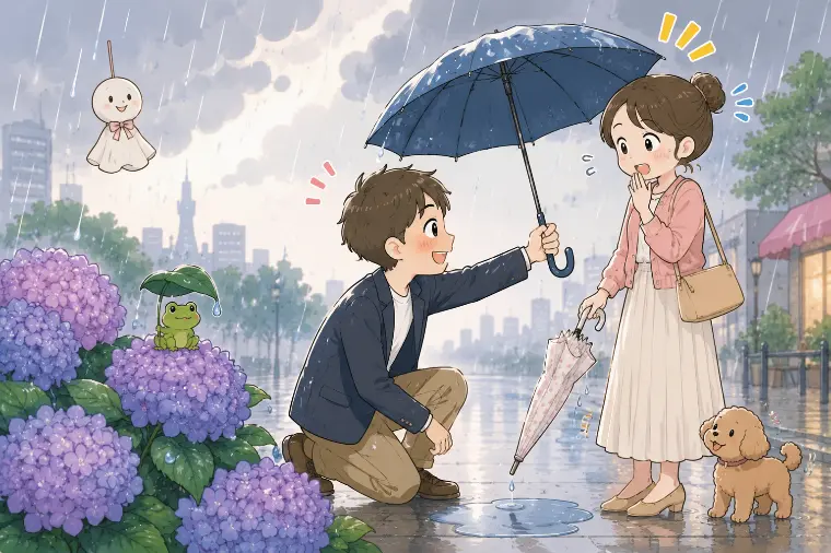 雨の日のデートで見える、その人の本当の姿