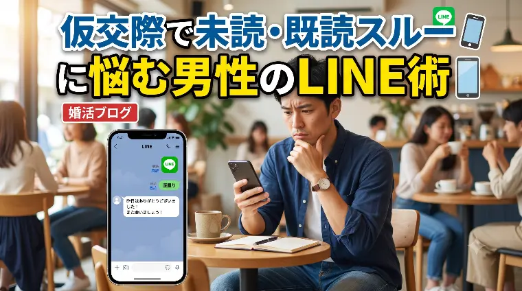 仮交際で未読・既読スルーに悩む男性のLINE術 
