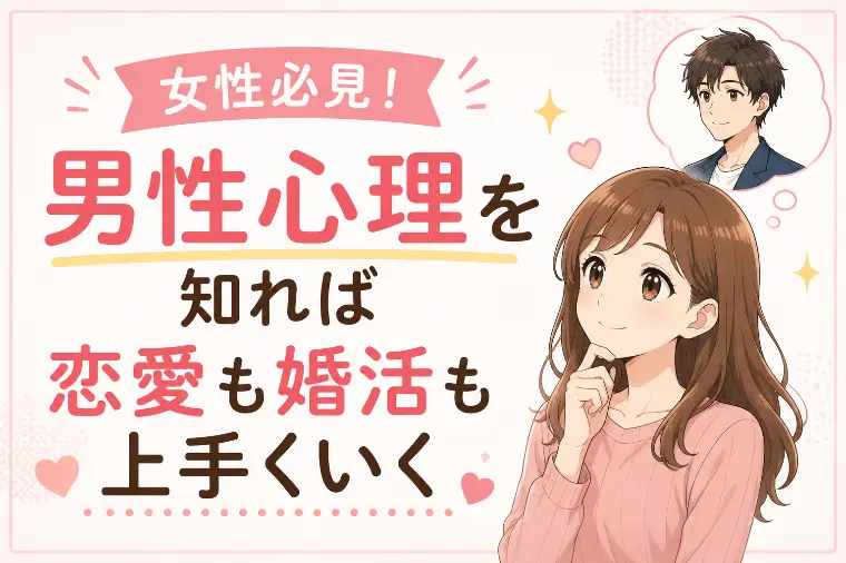 女性必見！男性心理を知れば恋愛も婚活も上手くいく