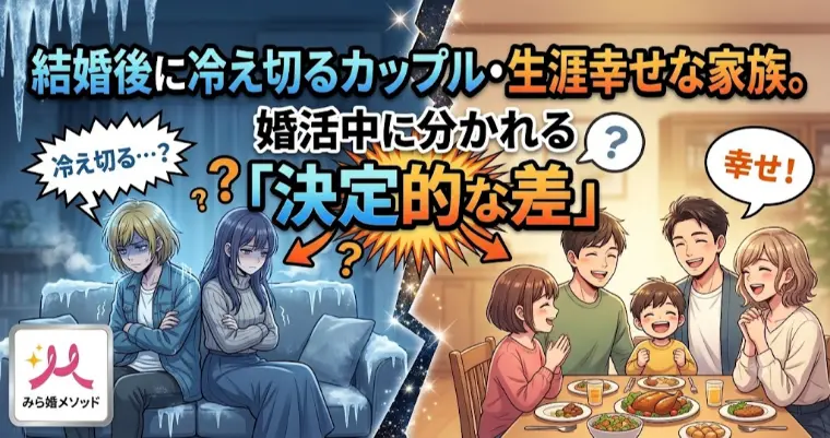 結婚後の幸不幸は婚活中で決まる【決定的な差】とは