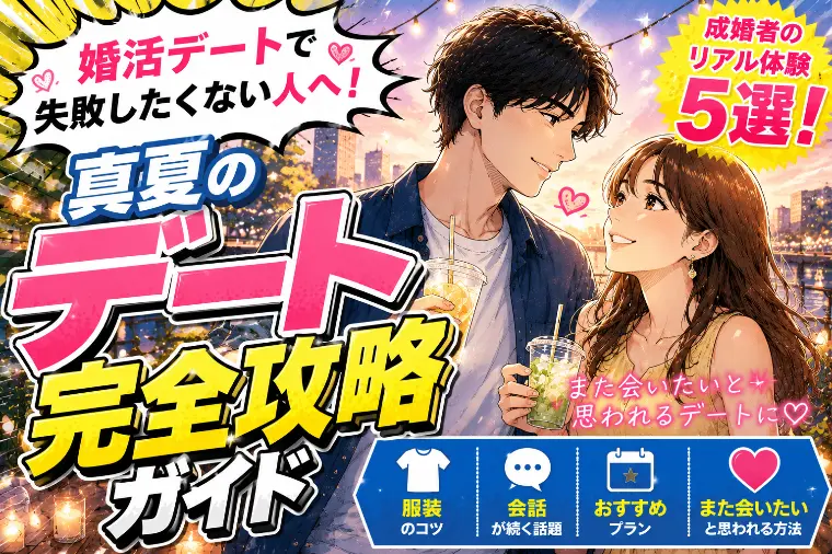  婚活カウンセラー直伝！真夏のデート完全攻略ガイド