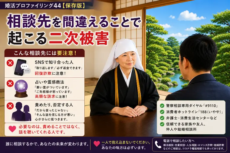 相談先を間違えて起こる二次被害【婚プロ44】