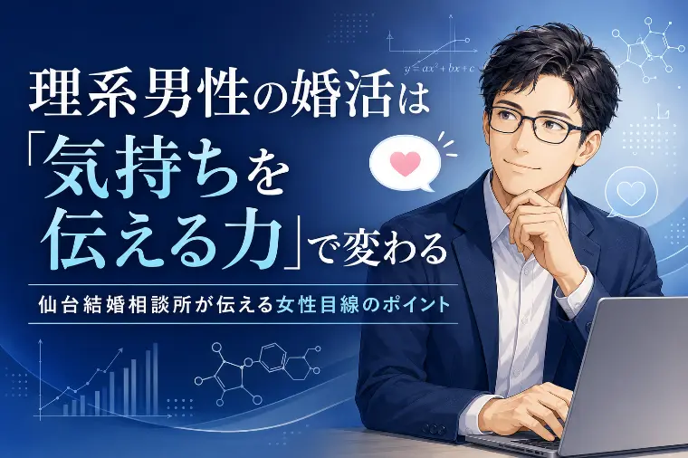 理系男性の婚活は「気持ちを伝える力」で変わる