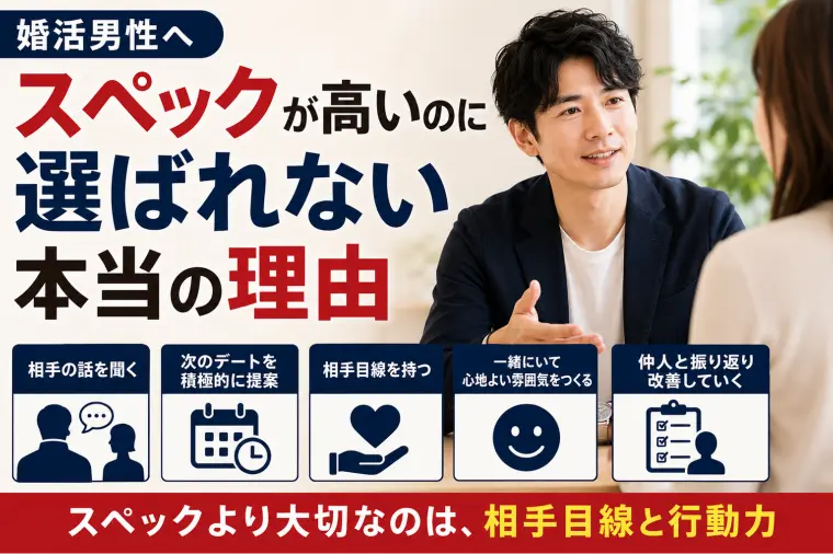 婚活男性へ｜スペックが高いのに選ばれない本当の理由
