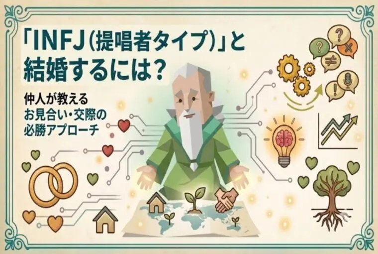 モテテクは逆効果？INFJ（提唱者）の心を開く婚活術