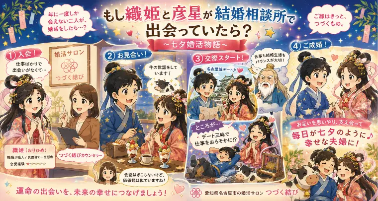 もし織姫と彦星が結婚相談所で出会っていたら？～今七夕婚活