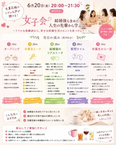マリッジサポートアイベリー「オンライン女子会」- 2