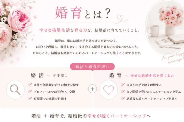  出会いだけでは幸せな結婚は続かない