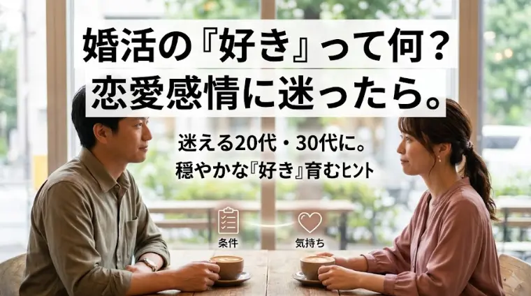 婚活中の「好き」がわからない？恋愛感情に迷う方へ