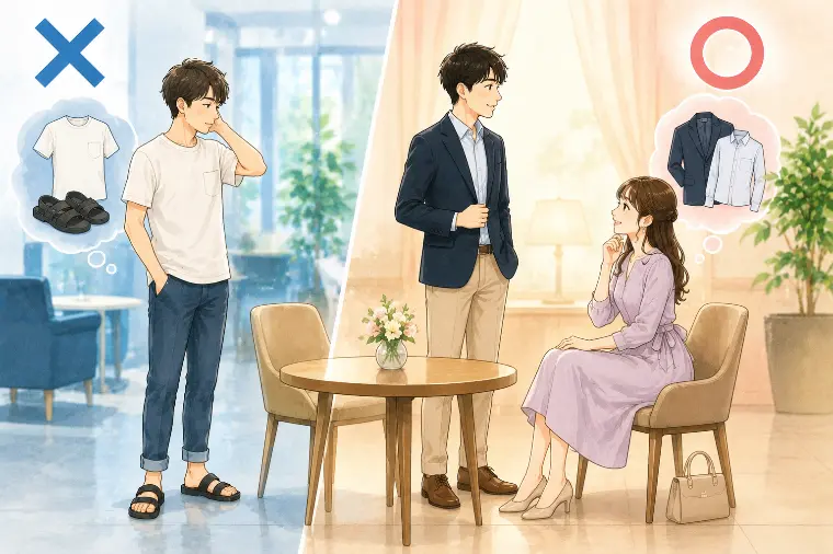 お見合いでカジュアルすぎる服装はなぜ避けた方がいいの？
