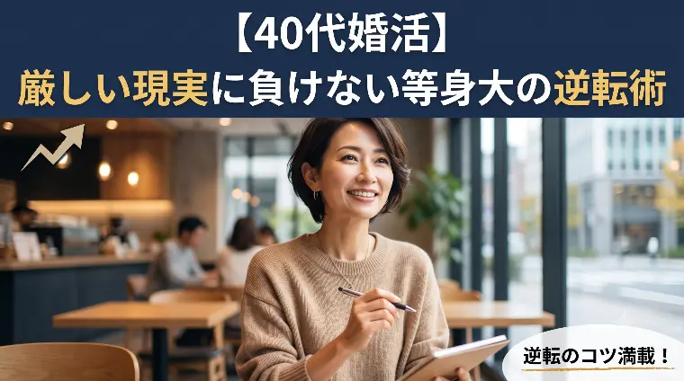 【40代婚活】厳しい現実に負けない等身大の逆転術