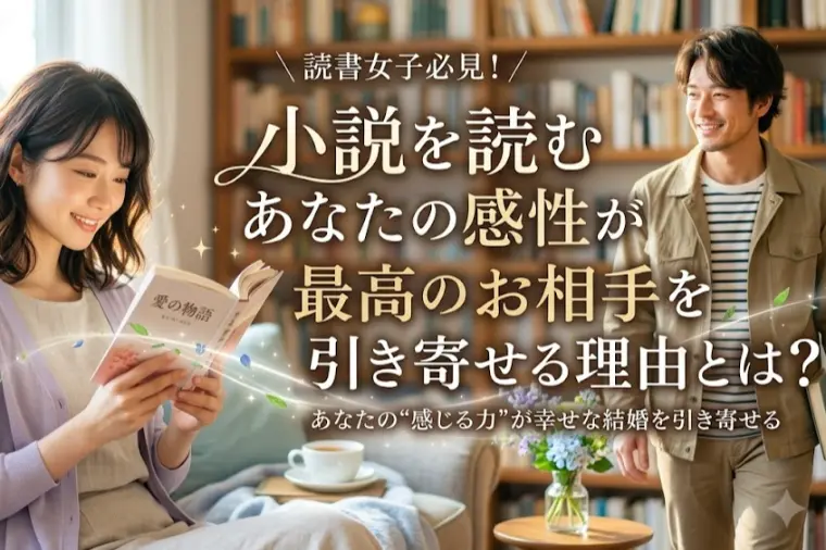 小説を読むあなたの感性が最高のお相手を引き寄せる理由とは