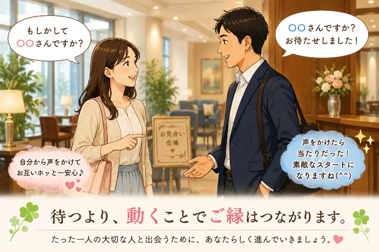 「待つ」より「動く」がご縁をつなぐこともあります(^^)