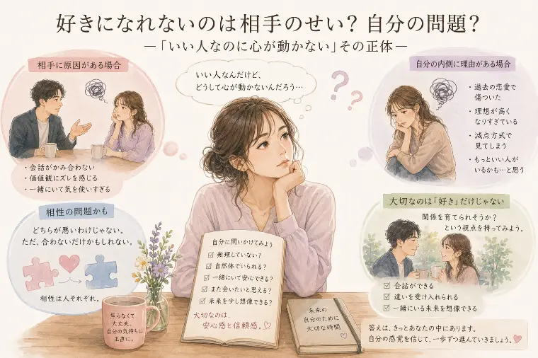 好きになれないのは相手のせい？自分の問題？