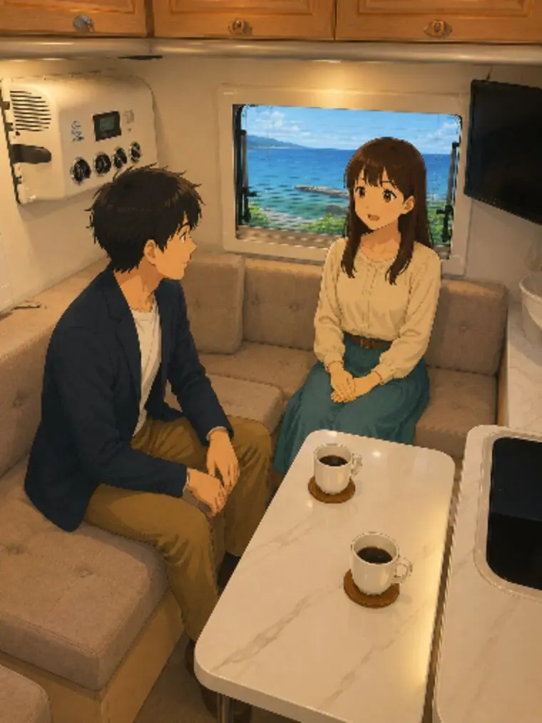 キャンピングカーで初めてのお見合いを行いました🚐✨