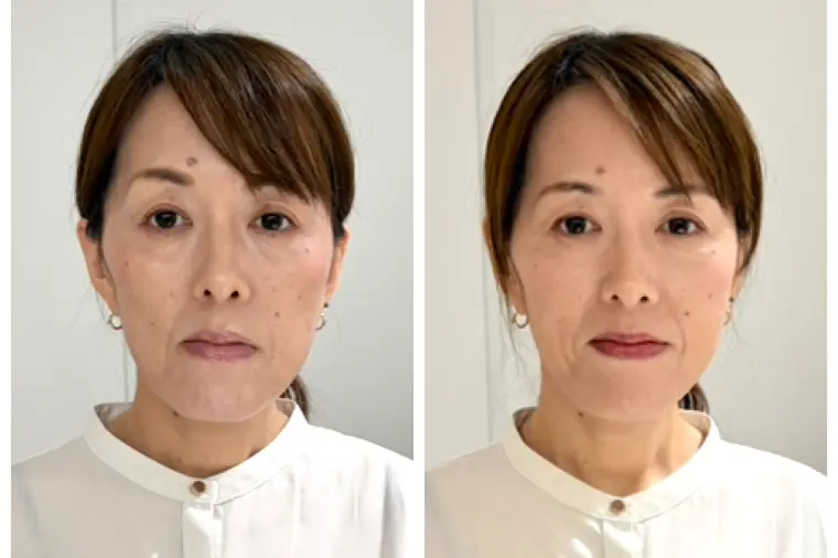 顔の“こけ”や面長を一掃！多幸感溢れる「婚活メイク」