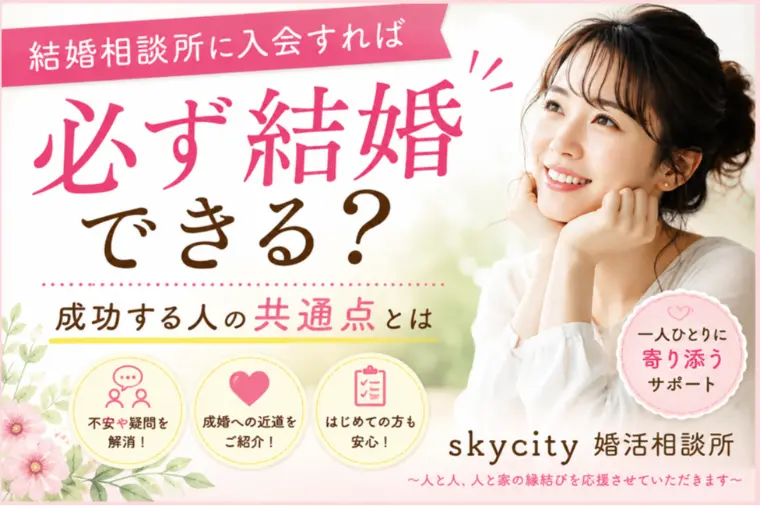 結婚相談所に入会しても本当に結婚できるの？