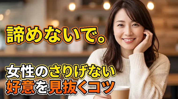 諦めないで。女性のさりげない好意を見抜くコツ