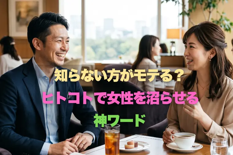 知らない方がモテる？たったヒトコトで女性を沼らす神ワード