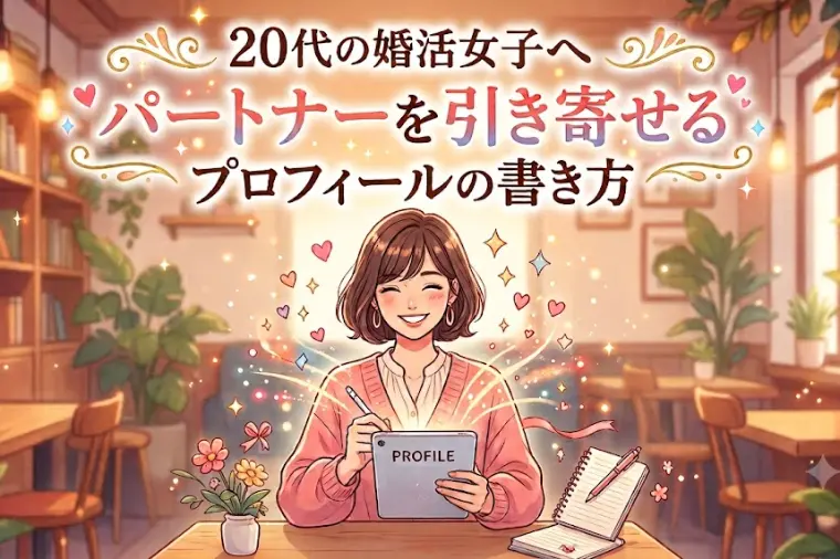 20代の婚活女子へ　パートナーを引き寄せるプロフの書き方