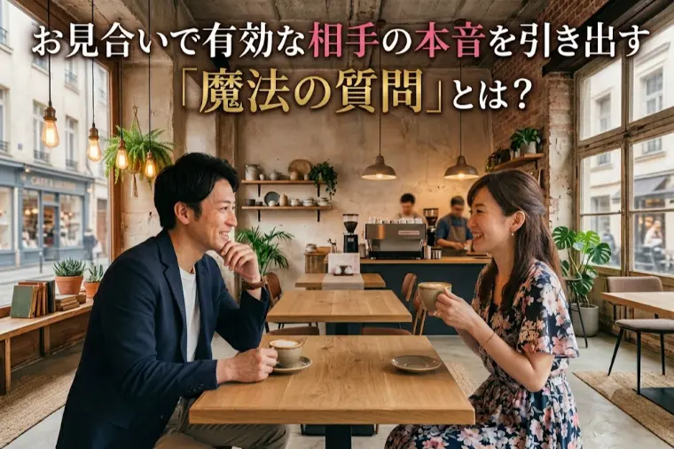 お見合いで有効な相手の本音を引き出す「魔法の質問」とは？