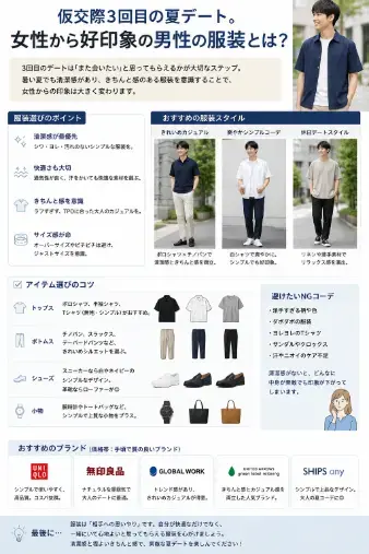 ゆりあい結婚相談所「「仮交際3回目の服装で差がつく！30代男性の正解コーデ」」- 2