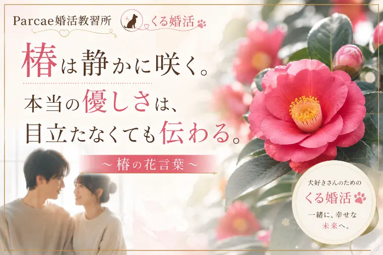 椿は静かに咲く。 本当の優しさは、目立たなくても伝わる。