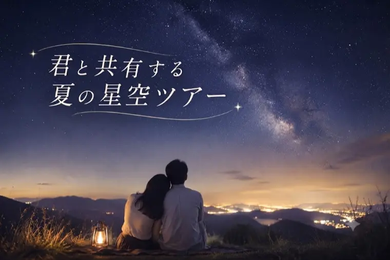 君と共有する星空ツアー｜ドライブデートで深まる二人の距離