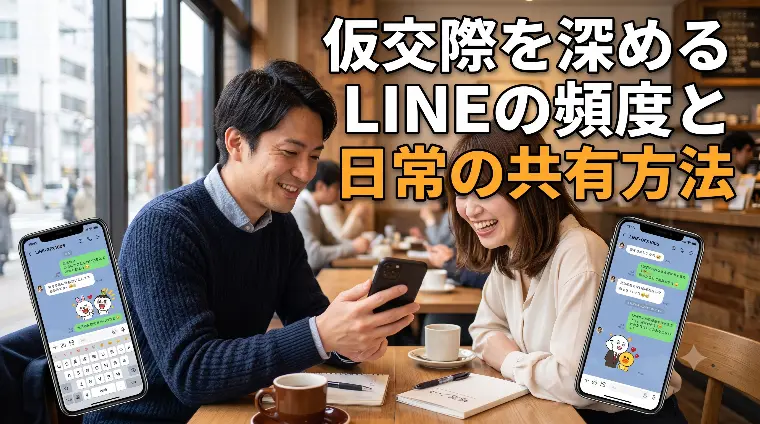 仮交際を深めるＬＩＮＥの頻度と日常の共有方法