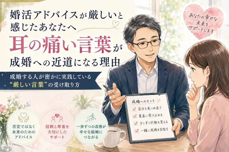 耳の痛い婚活アドバイスが成婚への近道な理由