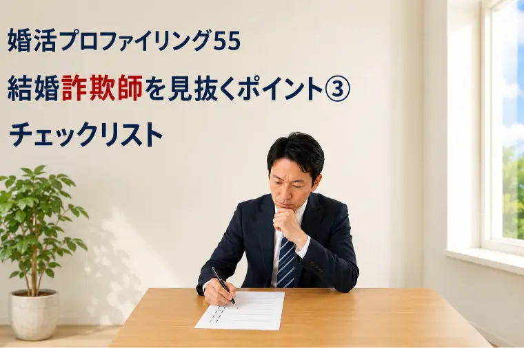 結婚詐欺師を見抜くポイント③【婚プロ５５】