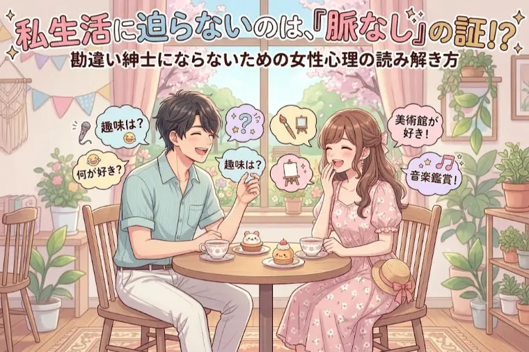 私生活に迫らないのは「脈なし」の証？女性心理の読み解き方