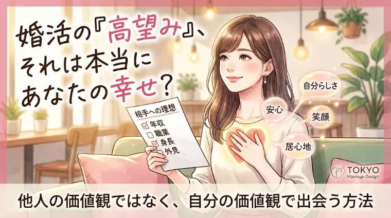 婚活で「高望み」してない？本当の幸せを見つけるための条件