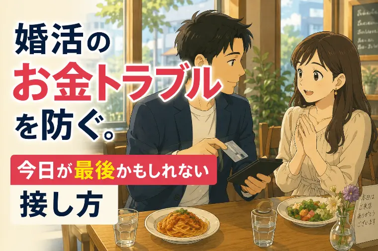 婚活のお金トラブルを防ぐ。今日が最後かもしれない接し方
